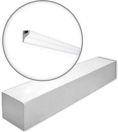 IL3 WALLSTYL Deckenleisten - 30 Stk. (60 m) - 50 x 33 x 2000 mm - NOËL & MARQUET - eine Marke von NMC - Extrudiertes Polystyrol mit hoher Dichte