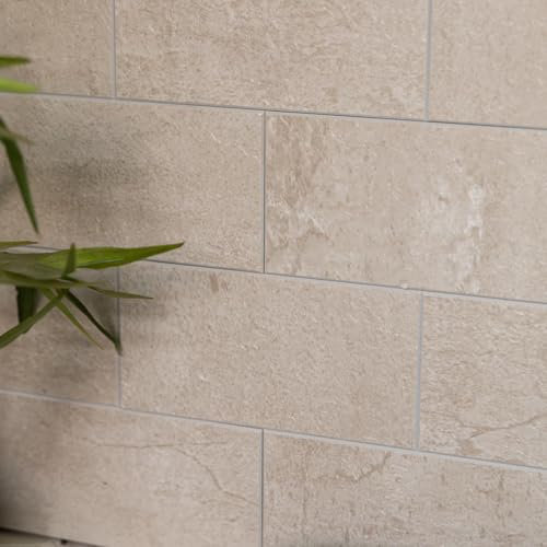 Create Your World dc fix Sandstone Tiles Self-Adhesive Premium Wall Tiles (1 Tile) 30.5CM X 30.5CM