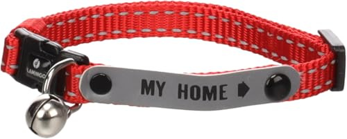 Flamingo Katze Halsband Jaggo Rot 20-34cm 10mm