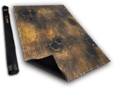 Lighter Creative Spielmatte 44 x 60 Matte für WH40K Pariah Nexus, 112 x 152 cm, aus Kunstleder, 1,1 mm Dick - Doomsday Barrens.