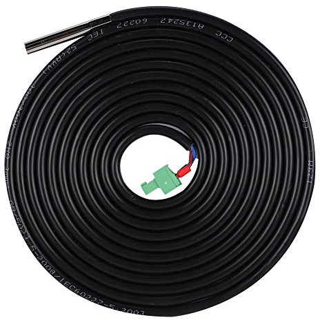 Fafeicy 47k Thermistor, MPPT -Batterie -Temperatursensor -55~125 ℃ mit 3,81 Mm/2p -Stecker für BN Landstar Controller
