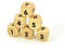 FLIXi Spielwürfel aus Holz in TOP QUALITÄT Zahlenwürfel klein 6er Set