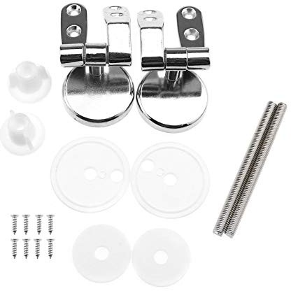 SING F LTD Zinc Alloy Finished Replacement Universal WC Hinge for MDF Wooden Toilet Seat Resin Toilet Cover