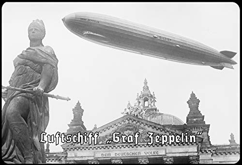 Schatzmix Luftschiff GRAF Zeppelin Metallschild Wanddeko 20x30 tin Sign Blechschild, Blech, Mehrfarbig, 20x30 cm