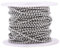 Cheriswelry 10 m Kugelkette 2 mm Edelstahl Jalousie Perlenverlängerung mit Spule für Schmuck Halskette Armband Herstellung
