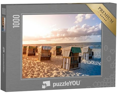 puzzleYOU: Puzzle 1000 Teile „Zinnowitz, Ostsee, Deutschland“ – aus der Puzzle-Kollektion Ostsee, Strandkörbe