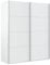 HOMN LIVING Armario ropero Aline 2 Puertas correderas Color Blanco, 150 cm (Ancho) 60 cm (Profundo) 200 cm (Altura)