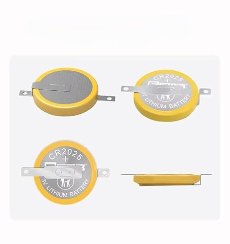 TOPALLI - Piles 3 V CR2025 Compatible pour Game Boy, Pokemon et Super Mario Pile Bouton avec cosse à souder (5)