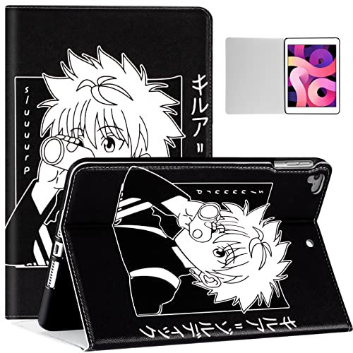 Uppuppy Schutzhülle für iPad Air 2/1. Generation und iPad 5. (2017)/6. (2018)/Pro 9,7 Zoll Anime Cartoon Cool Cute Kawaii Partten Folio a1474 a1475 a1566 a1673 Schutzhülle für Teenager und Mädchen