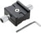 Aupoko Double-sided QR-50B Clamp Compatible with Arca Swiss Tripod Head, 50mm Quick Release Plate Universal Aluminum Alloy Camera Head Adapter, Slide Rail Clamp