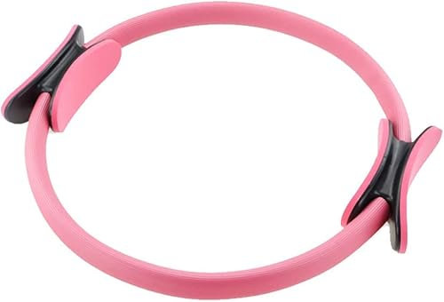 Tsukitoy Pilates-Ring Fitness Magic Circle Resistance Training Ring Yoga Slimming Body Building Training Kreis Verbesserung der Rumpfkraft, Flexibilität & Haltung (Rosa)