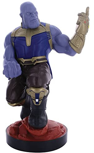 Exquisite Gaming Cable Guys - Support de téléphone et Manette Marvel Thanos - Figurine sous Licence Officielle