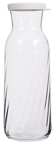LAV Fonte Optic Glas Carafe - 1,2 L - Weißer Deckel