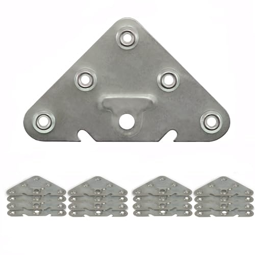 16 x Metallwinkel, Verstärkungsplatten, Befestigung und Befestigung, für Möbel, Schränke, Regale, bequeme Rahmen.