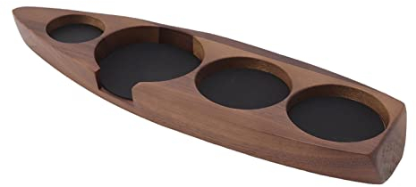 Tamper Halter Holz Kaffee Mhw 3bomber Tamping Station Siebträger Ständer Kaffeemaschine Zubehör für Küche Bar Restaurant Café (Walnuss klein für 51 mm/2,0 Zoll 53 mm/2,1 Zoll)