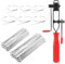 WiMas Edelstahl Bandschellen Verriegelung Metall Kabel Reißverschlüsse Kit mit CV Joint Boot Clamp Zange, Auto Banding Tools Set Einstellbare Edelstahl CV Joint Clips für Auto Garage Haus Outdoor Zaun