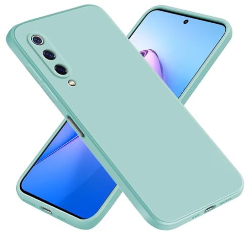 EASSGU Hülle für Xiaomi MI 9/9 Pro (6.39 Inches), Weiche TPU Silikon Hülle - Helles Cyan