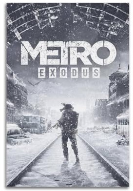 Quem Videospiel-Metro-Exodus-Poster, dekoratives Gemälde, Leinwand, Wandposter und Kunstdruck, moderne Familienschlafzimmer-Dekoration, Poster, 20 x 30 cm