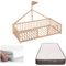 Cama Montessori 140x70. Cama Infantil con colchón Infantil Top Ventas Morfeo y Protector de colchón. Cama de Madera de Haya - Apache Wonderland Nature CoolDreams