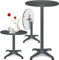 KESSER® - 2in1 Table Haute de Bistrot avec Housse en Aluminium INOX | Réglable en Hauteur | Pour Fête et Réception | In & Outdoor | 4 Pieds, Ø 60 cm, Anthracite, 1er Set