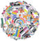 Gay Pride Aufkleber 100 Stück Regenbogen Lgbtq Fröhlich Wasserdicht Vinyl Stickers Set Für Skateboard - Rainbow Love