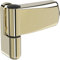 Fixrello Gold Flag Hinge - Fits Left and Right Handed Doors - 4 Variable Bushes, Optional Packer - 100mm Heavy Duty