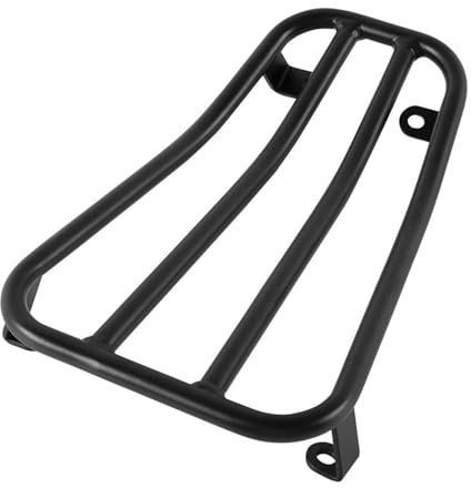 YESKIT stark und robust Motorradzubehör Gepäckträger Frontgepäckträger Ständerhalter Für Vespa Primavera 125/150 2014-2021 (Color : Black)