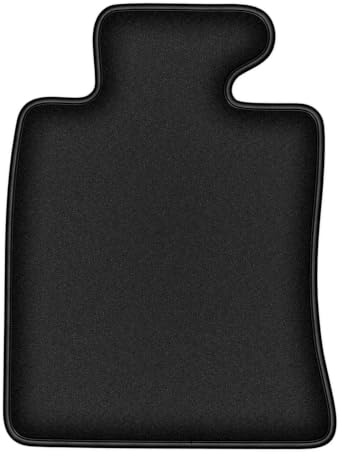 Velours-Fahrermatte passend für Mini Cooper II R57 2006-2013, Schwarz | passend für Cabrio; geschorener Premium-Velours (Polyamid), ca. 10 mm; rutschfest, BMW T-Befestigungen