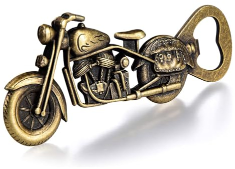 Quixotical Abridor de Botellas de Cerveza Motocicleta Retro, Abridor Original para Hombre, Regalos Día del Padre y Cumpleaños, Decoración Vintage