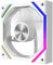 Jungle Leopard PrismXH 120MM ARGB PWM Computer Case PC Fan (White, Reverse Flow)