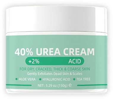 40% Urea Fußcreme 150g, Foot Cream für Trockene, Rissige Füße, Hände, Fersen, Ellbogen