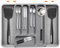 XHSBBB Cutlery Drawer Organiser Expandable Cutlery Tray, 7 Compartment Adjustable Utensils Holder, Drawer Tray Storage Rack for Kitchen Spoons Forks Knives Large