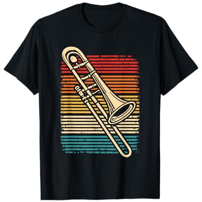Posaunist Orchester Musiker Retro Posaune T-Shirt