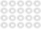 Motoforti Universal Flat Washer, 2mm ID 5mm OD 0.5mm Thickness, Durable, Stainless Steel, Silver Tone, 20 Pcs