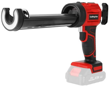 Pistola a cartuccia senza fili 18 V, pistola in silicone elettrica, cartucce da 300 ml, luce LED, velocità regolabili, pistola per calafataggio per riempire, sigillatura (non caricatore batteria)