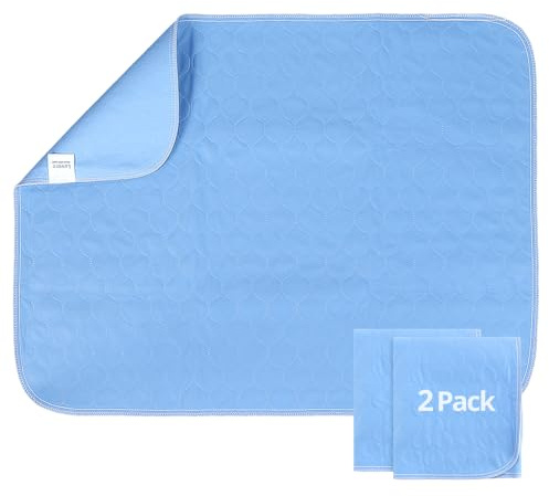 Luvore 2pcs Alèse Imperméable 70x90cm, Draps absorbants pour Incontinence, Lavable en Machine, Protection Matelas Réutilisable pour Bébé, Enfant, Adulte