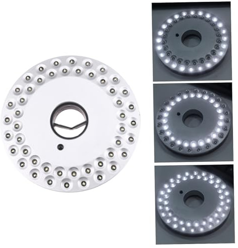 ORFOFE LED Campinglampe Batterie Betrieben Helle Runde Zeltlaterne Energiesparende Outdoor Laterne mit Haken zum Aufhängen Vielseitig als Sonnenschirm und Notlicht für Camping und Wandern