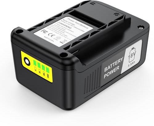 ASUNCELL Batterie de rechange 18 V 5,5 Ah pour outils électriques Kärcher 18/50 - Batterie lithium-ion compatible avec les outils de batterie Kärcher 18 V