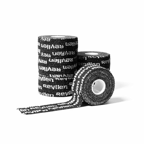 Reyllen Flextape Thumb Tape (6 Pack) – Stretchy Hook Grip Tape for Weightlifting & Cross Training – Extra Long 10m Rolls (60m Total) – Sweat Proof, Tearable & Residue-Free Elastic Adhesive
