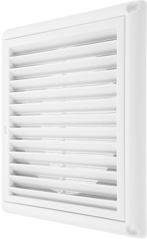 JOINPAYA Grille de Ventilation du Climatiseur Empêchant L'entrée des Petits Animaux en Plastique Blanc Couvercle de Ventilation Réglable et Diamètre de Connexion 150mm, pour Fête Estivale