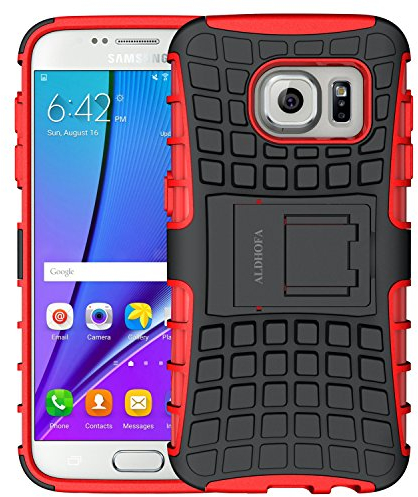 ALDHOFA Samsung S7 Hülle Handyhülle Schutzhülle: Silikon für Samsung S7 - Rot