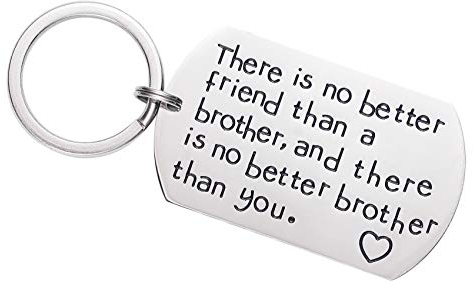 LParkin Jungen Bruder-Geschenke schlüssel es gibt keinen besseren Freund als EIN Bruder und es gibt keinen besseren Bruder als sie Geschenk für Freund Familie schmuck Keychain
