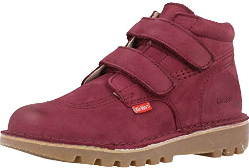Kickers NeoVelcro - Stivali e stivaletti unisex bambino, Rosa (Corallo rosa.), numeric_38