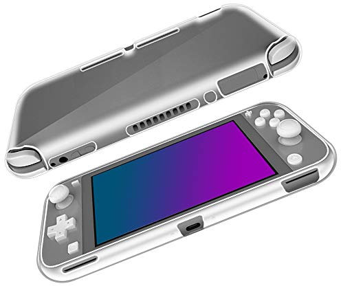 SDTEK Case for Nintendo Switch Lite Clear Gel Transparent Soft Premium Case Cover [Silicone TPU]