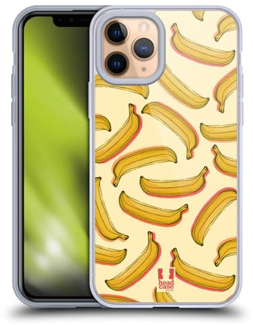 Head Case Designs Banana Obst Drucke Soft Gel Handyhülle Hülle kompatibel mit Apple iPhone 11 Pro