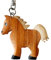JA Horse - Holz Schlüsselanhänger Pferd Pferdchen Pony Reiten Tier handgemacht (braun Pferd)