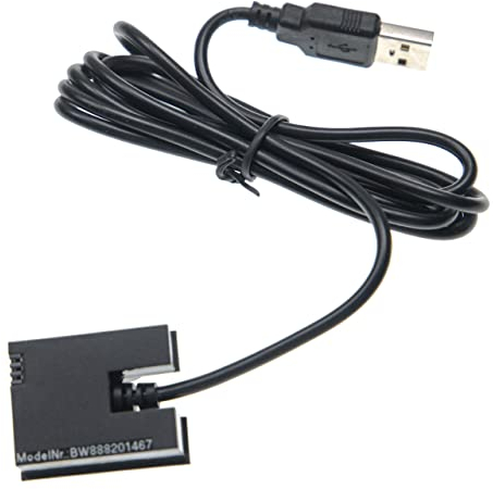 vhbw USB Akkufachadapter kompatibel mit GoPro Hero 3, 3+ Action-Cam, Action-Camcorder - 143cm, Kunststoff, Schwarz