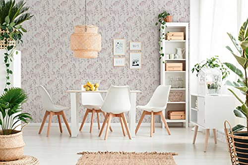 A.S. Création Papier Peints Fleuris Attractive intissé 10.05 m x 0.53 m Rouge Brun Crème Fabriqué en Allemagne 378304 37830-4