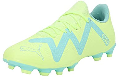PUMA Unisex Future Play FG/AG Fussballschuh, Fast Yellow Black-Electric Peppermint, 44 EU