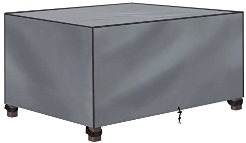 Gartenmöbel Abdeckung Wasserdicht XXL 200x165x80cm - Schutzhülle für Gartentisch aus 600D Oxford Polyester Winterfest - Plane Abdeckplane